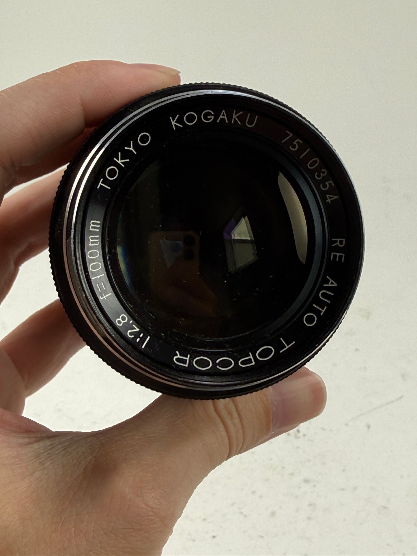 Topcon Topcor RE Auto 10cm 100mm f2.8 Telephoto Lens Black