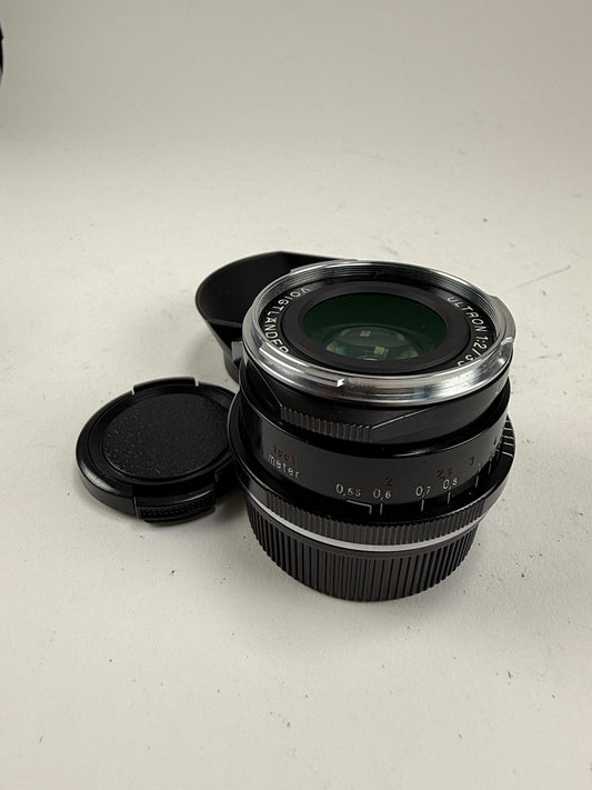 Voigtlander Ultron Line 35mm F2 Aspherical Type II VM black paint