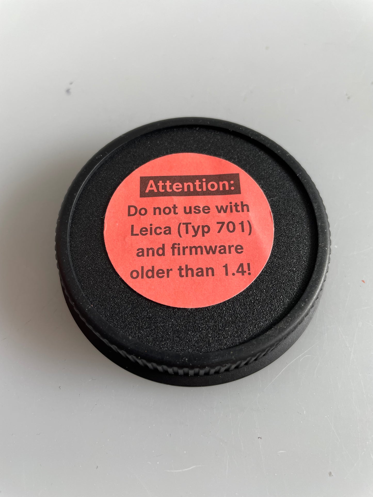 Leica SL Rear Lens Cap for L-Mount Lenses, Black #16064