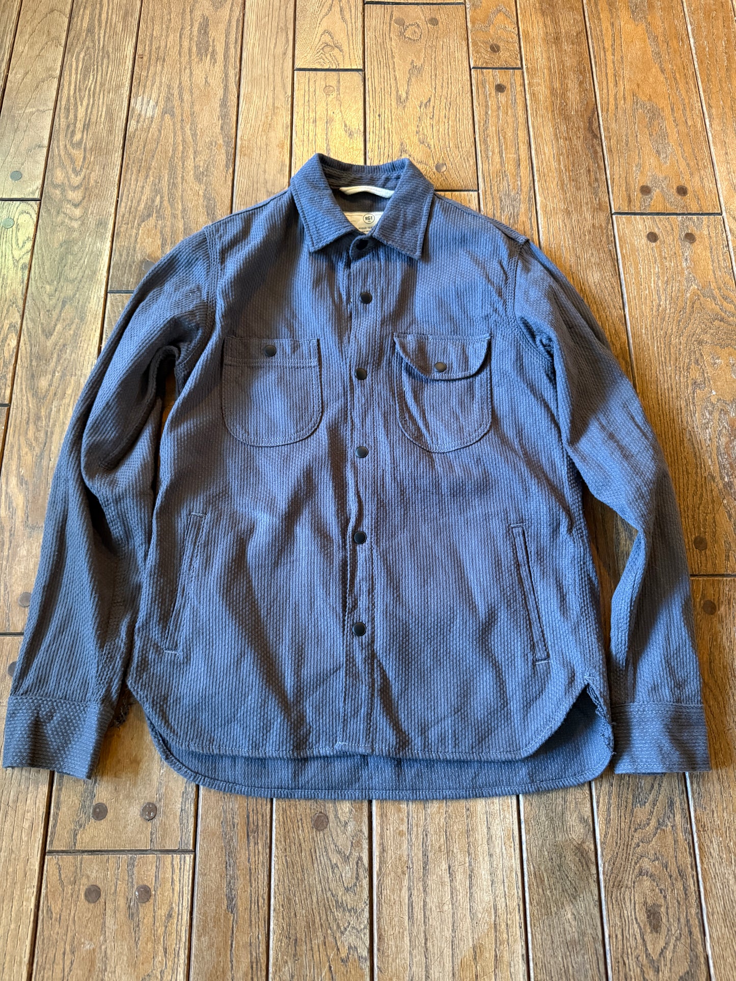 Rogue Territory RGT Service Shirt Jacket L Grey Sashiko Japanese Fabric