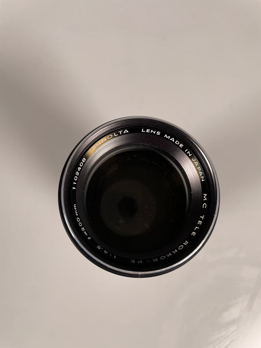 MINOLTA MC TELE ROKKOR-PE 200mm f4.5 Telephoto Lens
