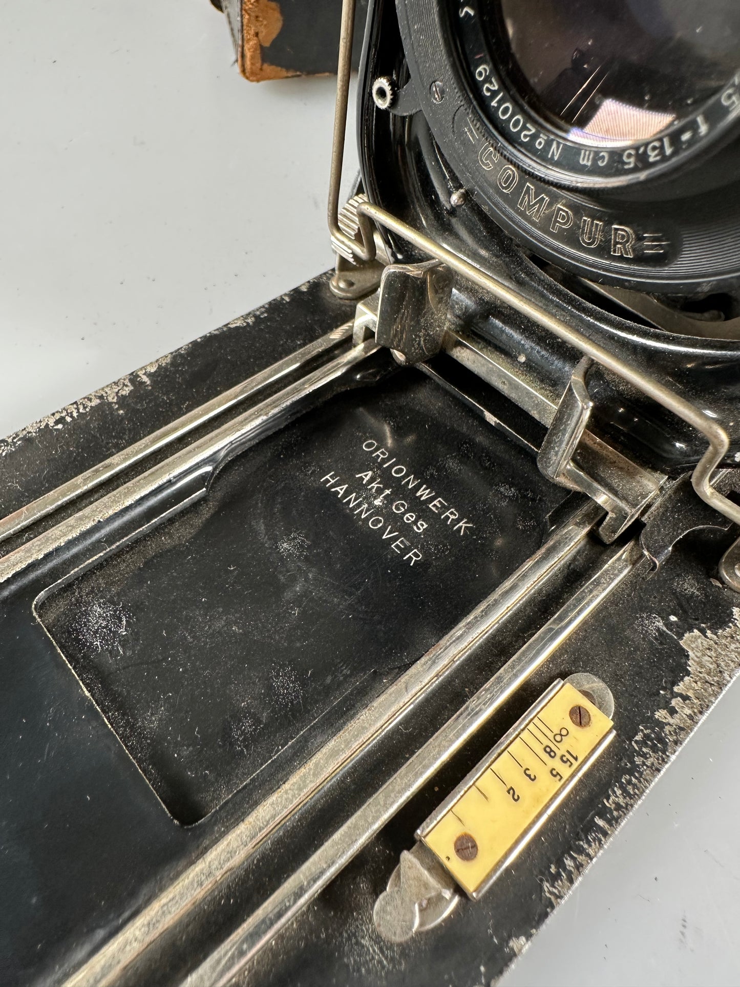 Orionwerk Akt Ges Hannover Folding Plate Camera Steinheil actinar 13.5cm f4.5