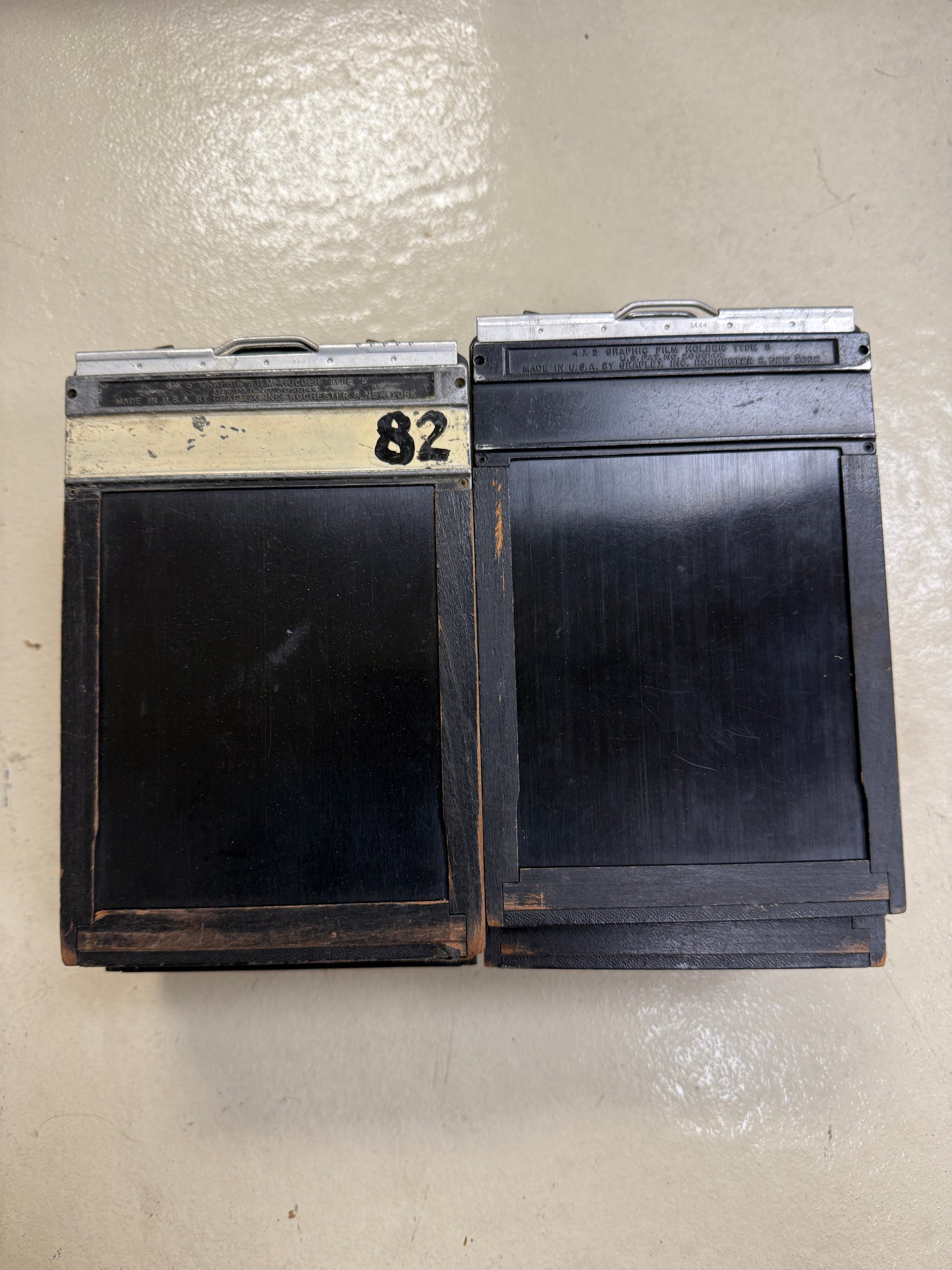 Lot of 14 Vintage Folmer Graflex 4x5" Type 5 Cut Film Holders