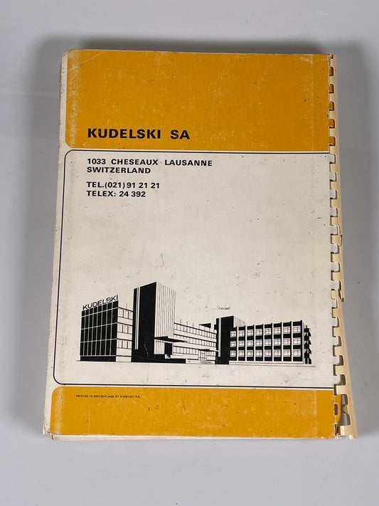 Kudelski Nagra 4.2 Reel to reel field tape recorder instruction service manual