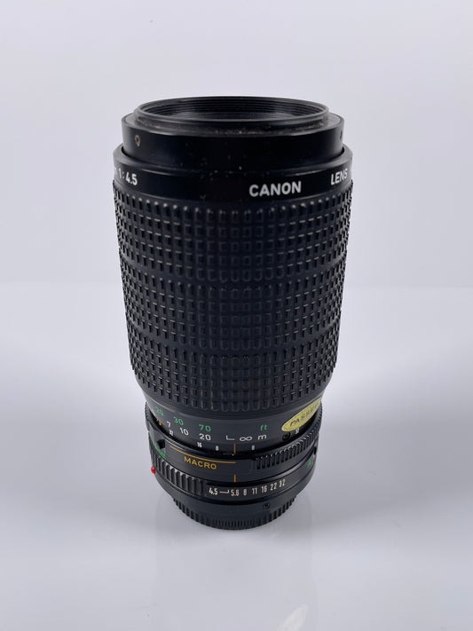 Canon FD 75-200mm f4.5 Macro Lens 75-200/4.5