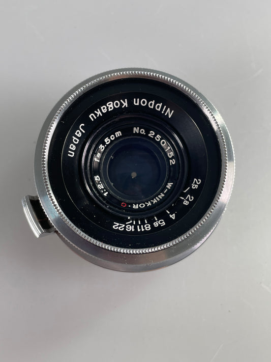 Nikon W Nikkor C Nippon Kogaku 3.5cm 35mm f2.5 Rangefinder lens