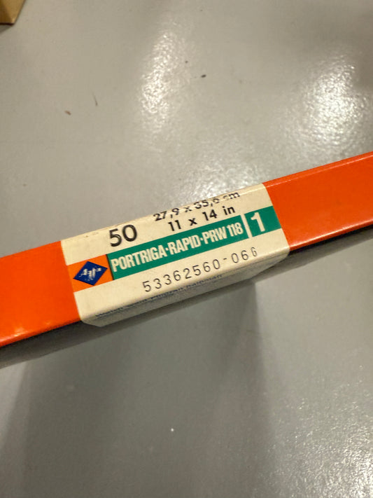 Agfa Portriga Rapid Photo Paper 50 Sheets 11x14 inch PRW 118 1