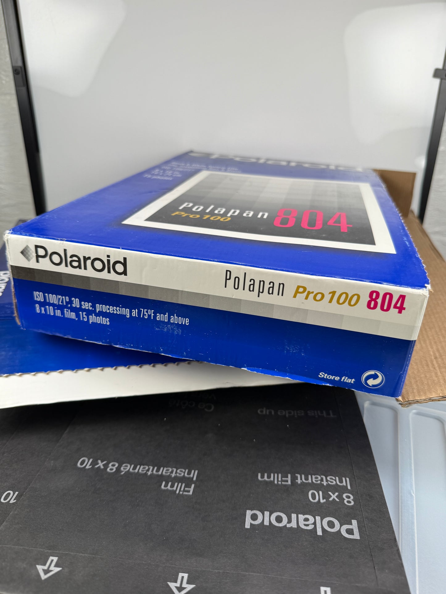 Polaroid 804 8X10 instant polapan film expired B&W 23 sheets