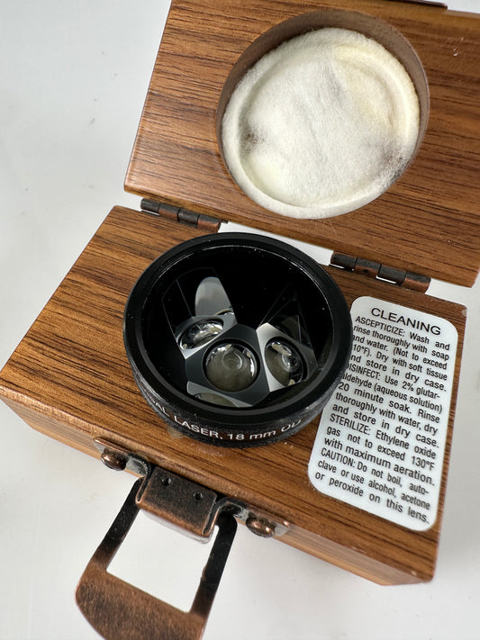 OCULAR INSTRUMENTS Three Mirror Universal Laser 18mm OD Lens with case