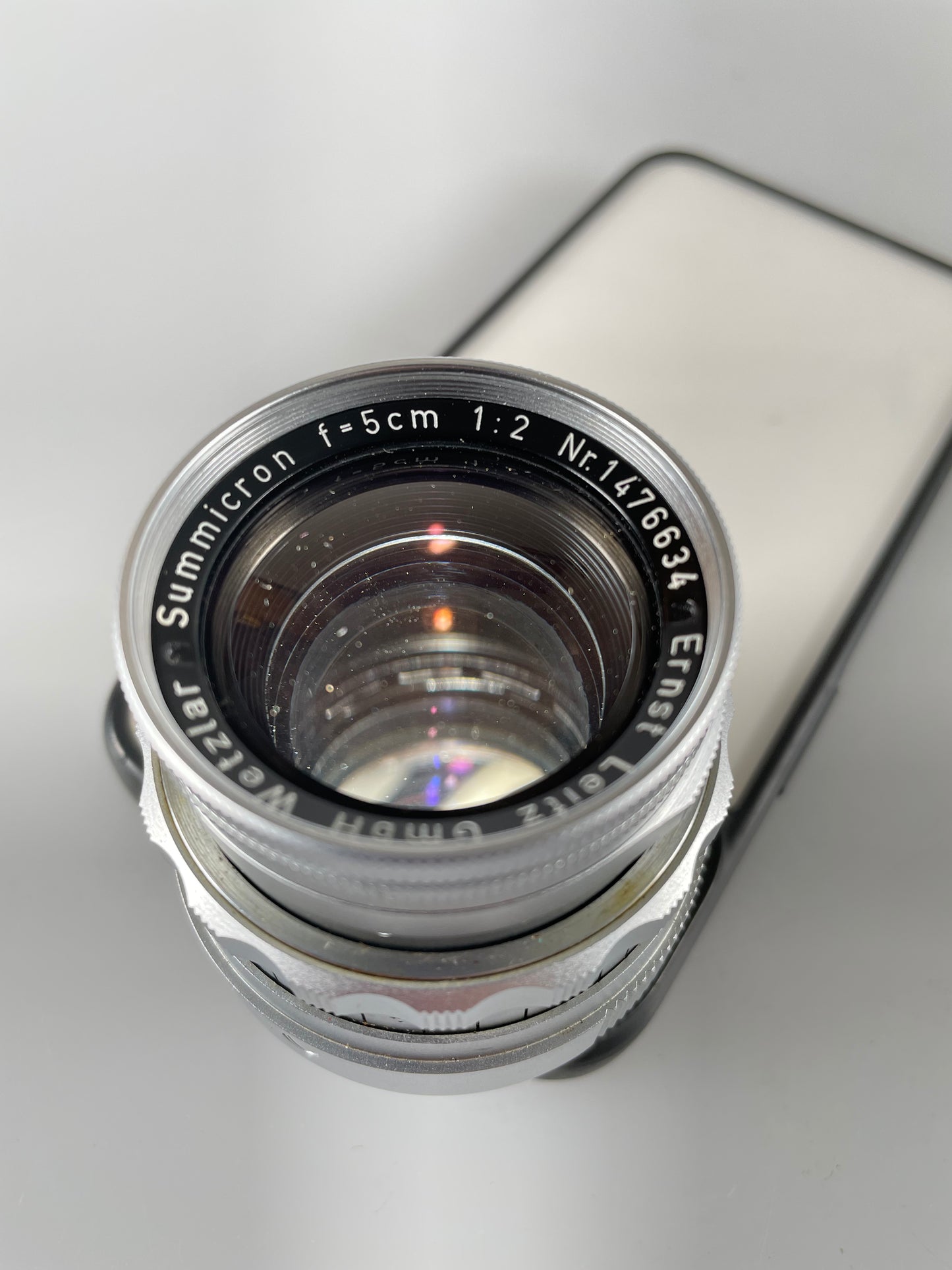 Leica Leitz Wetzlar Summicron-M 50mm F2 Dual Range DR f2 Lens Rigid