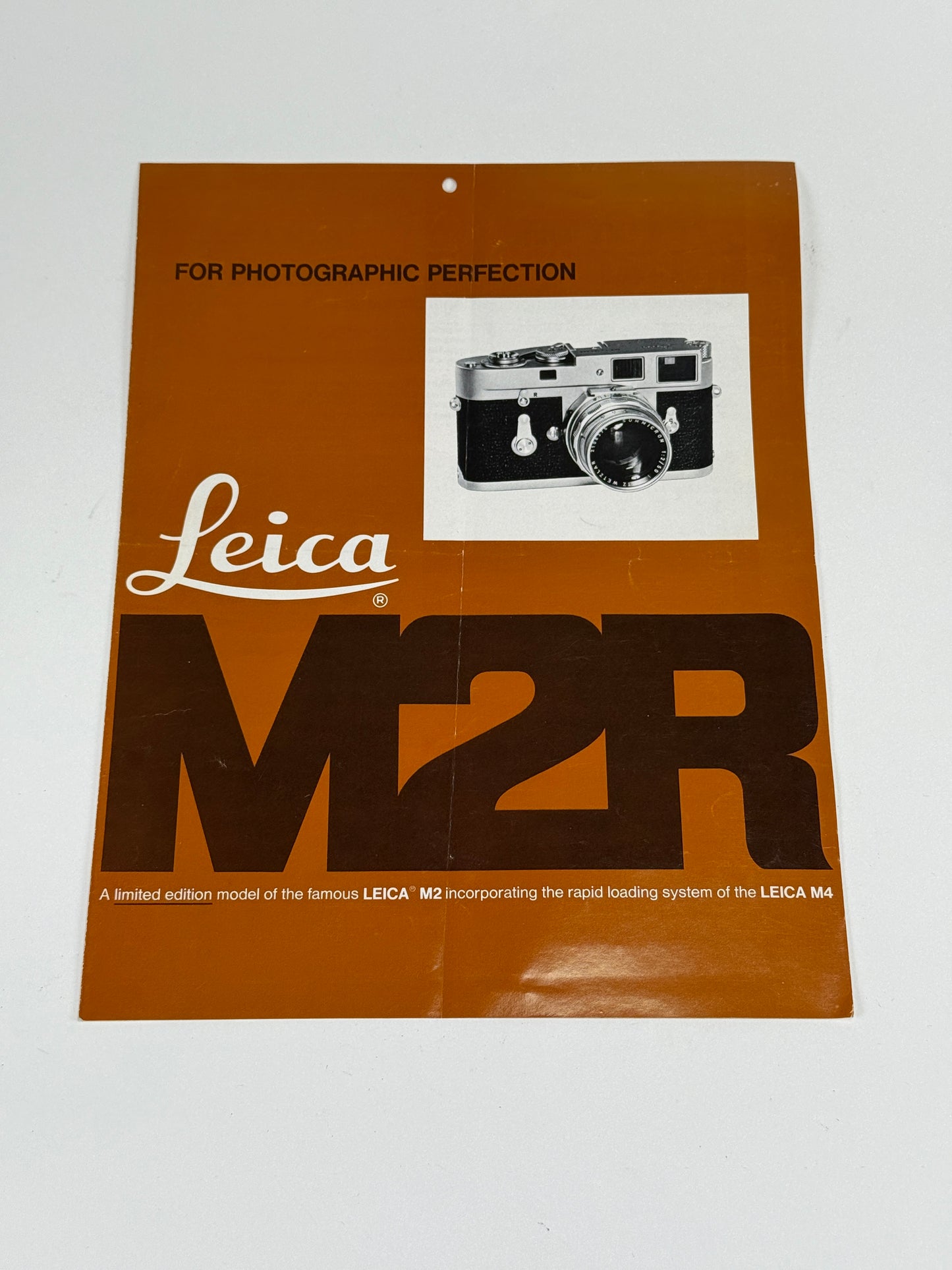 Leica M2R Instruction manual Dealer Handout booklet brochure English