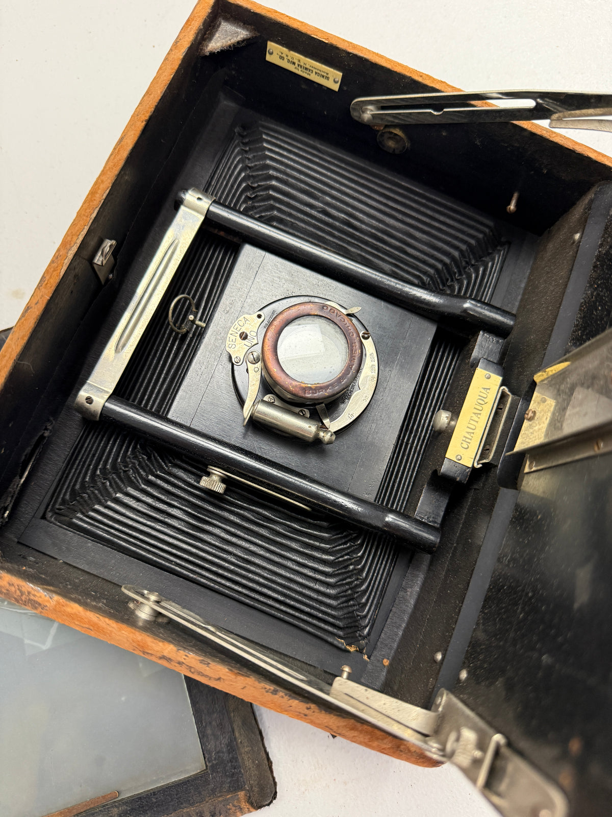 Seneca Chautauqua 5x7 Folding wooden Camera w/ lens