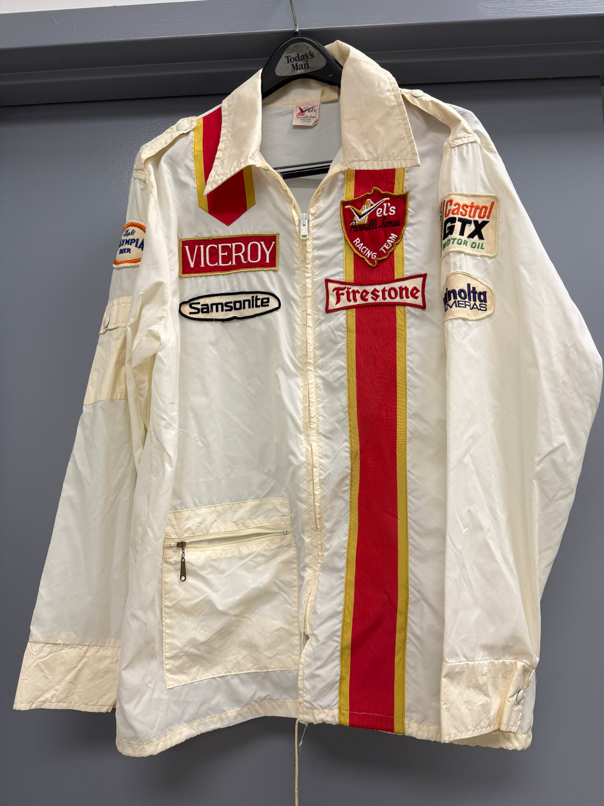1970's Vel’s Parnelli Jones Racing Jacket White Patches full zip - Minolta