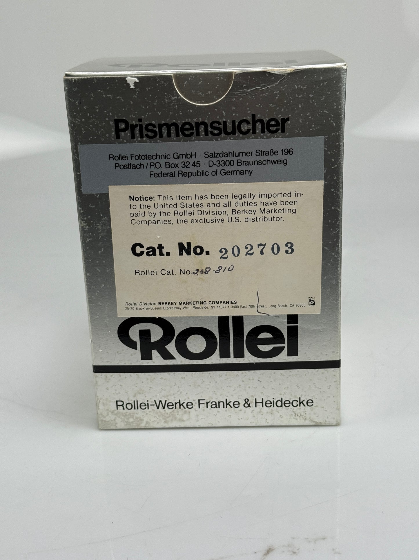 Rollei Rolleiflex SL66 / SL66SE 45 degree prism finder / viewfinder 208810