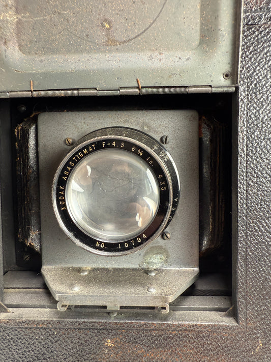 Graflex 3x4 Focal Plane Shutter Camera w/ Kodak 6 3/8 inch f4.5 lens