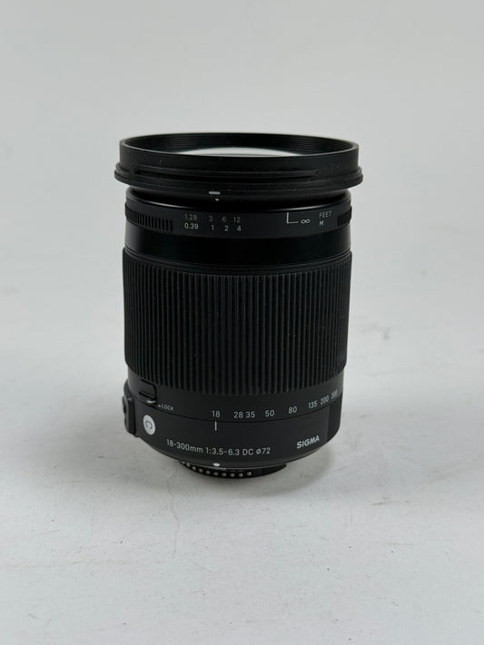 Sigma 18-300mm f3.5-6.3 DC Macro OS HSM Contemporary Lens Nikon