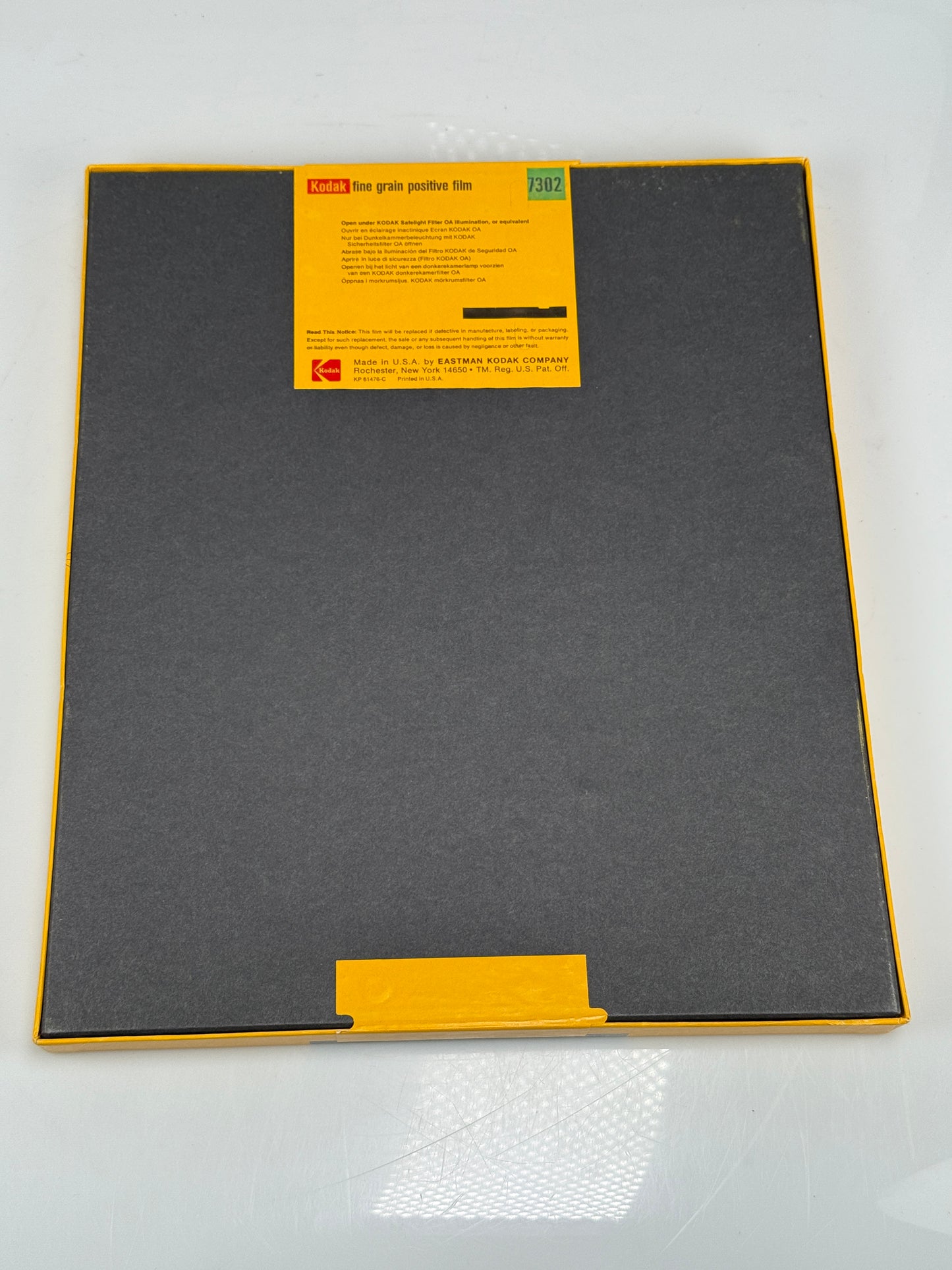 EXPIRED 10x12 KODAK 7302 FINE GRAIN POSITIVE FILM 25 SHEETS