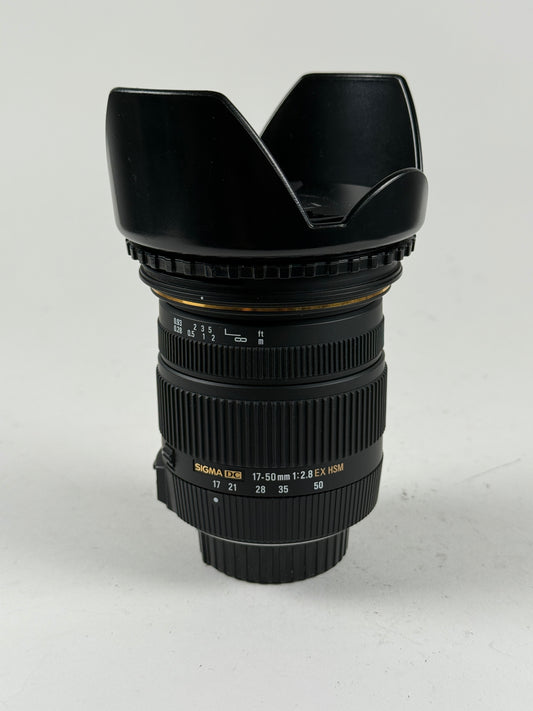 Sigma AF 17-50mm f2.8 DC EX HSM OS Lens Nikon F