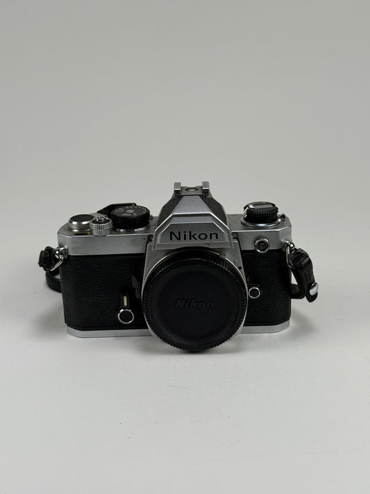 Nikon FM 35mm SLR Film Camera Chrome Body