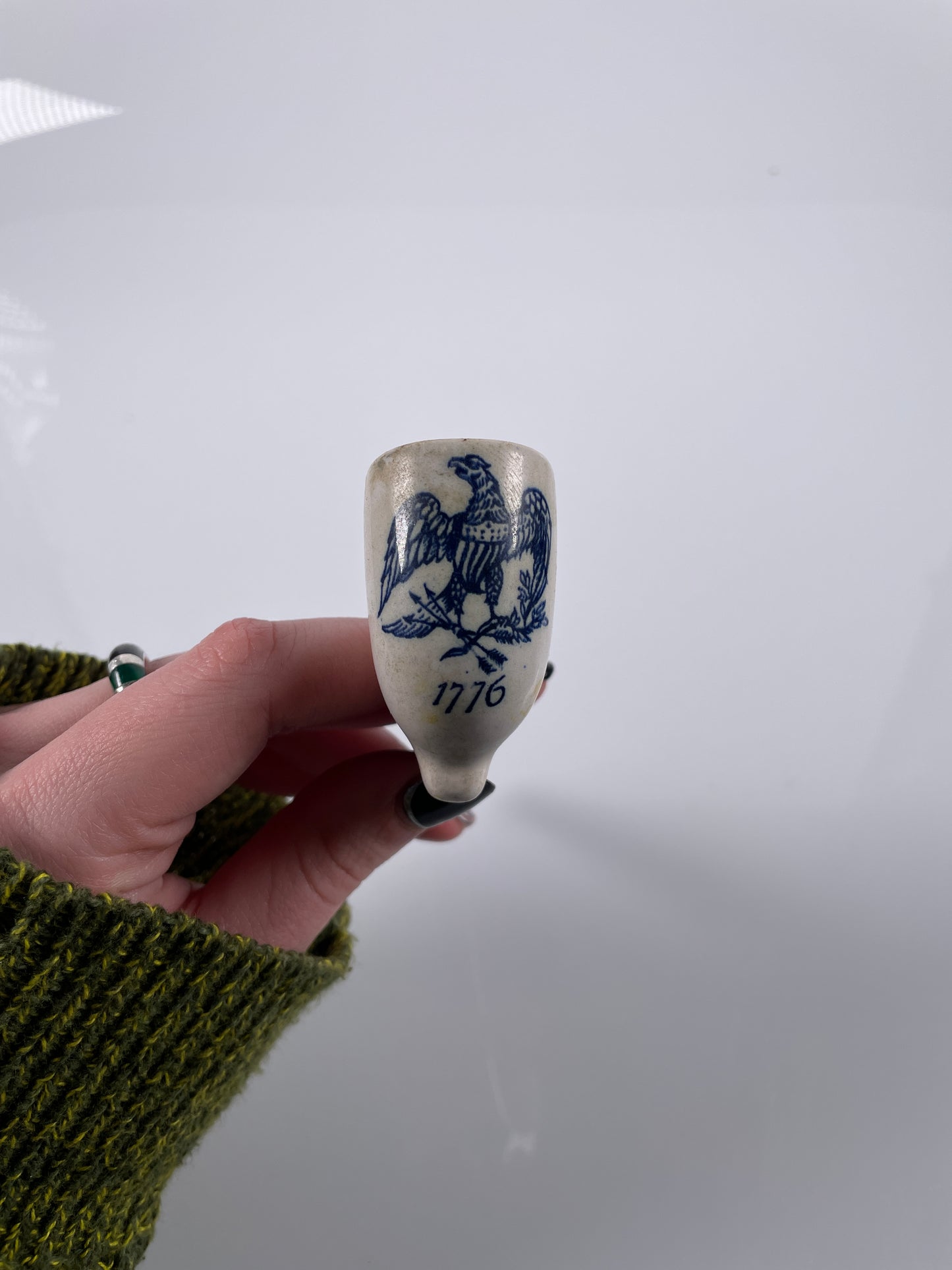 1776 Eagle - Zenith Amsterdam / Vintage Glazed Ceramic Pipe smoking