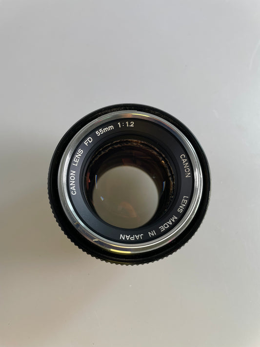 Canon FD 55mm F1.2 MF Standard Lens chrome nose