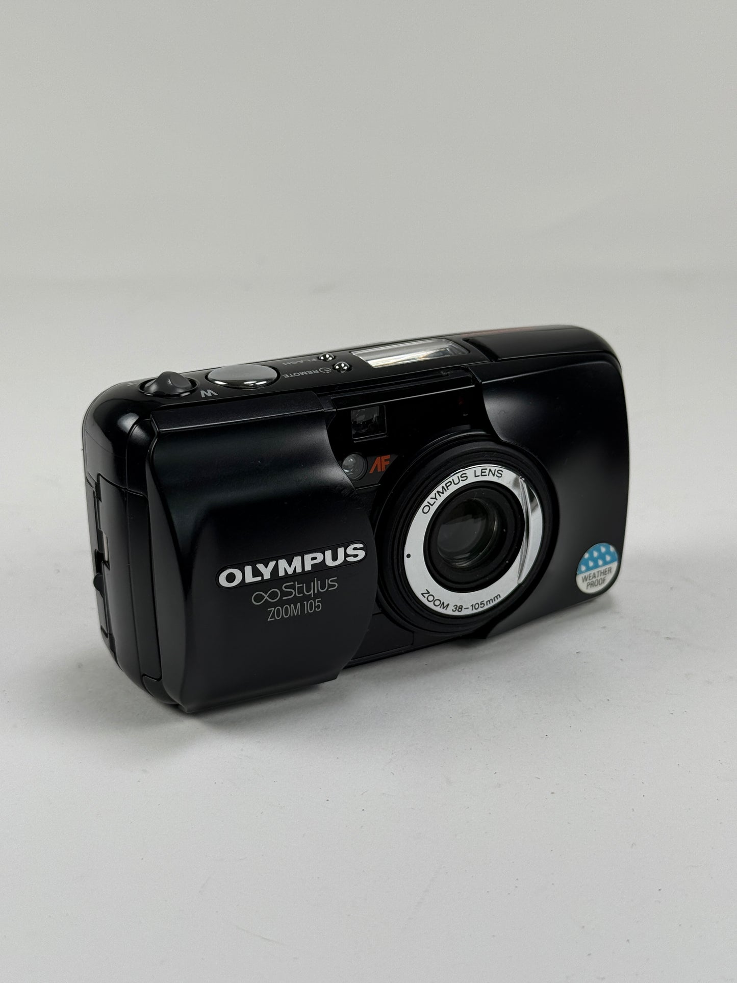 Olympus Zoom 105 AF 35mm Point & Shoot Film Camera Black