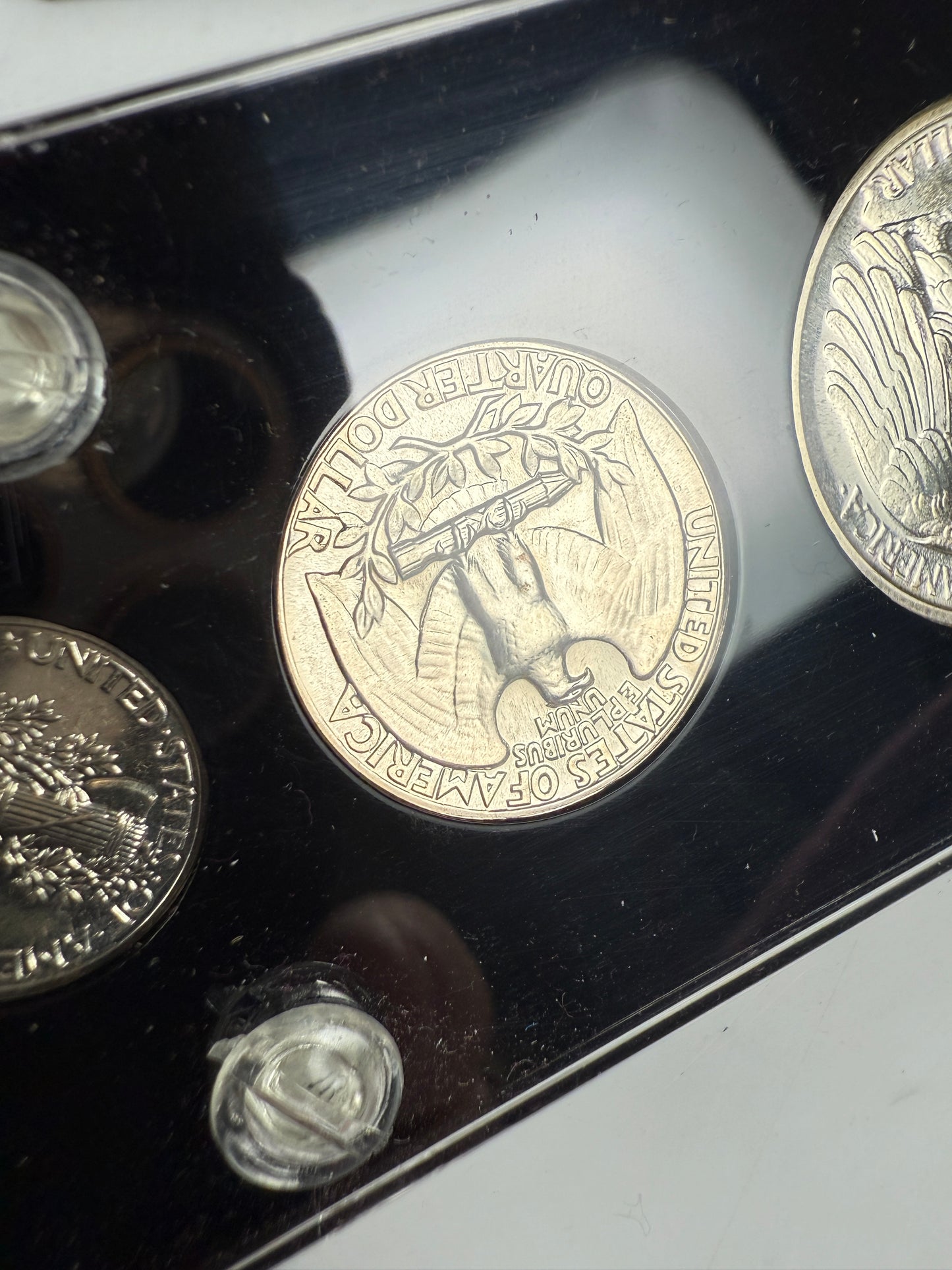 1941 US Mint Silver PROOF Set Gem Coins Black Capital Holder Display Box