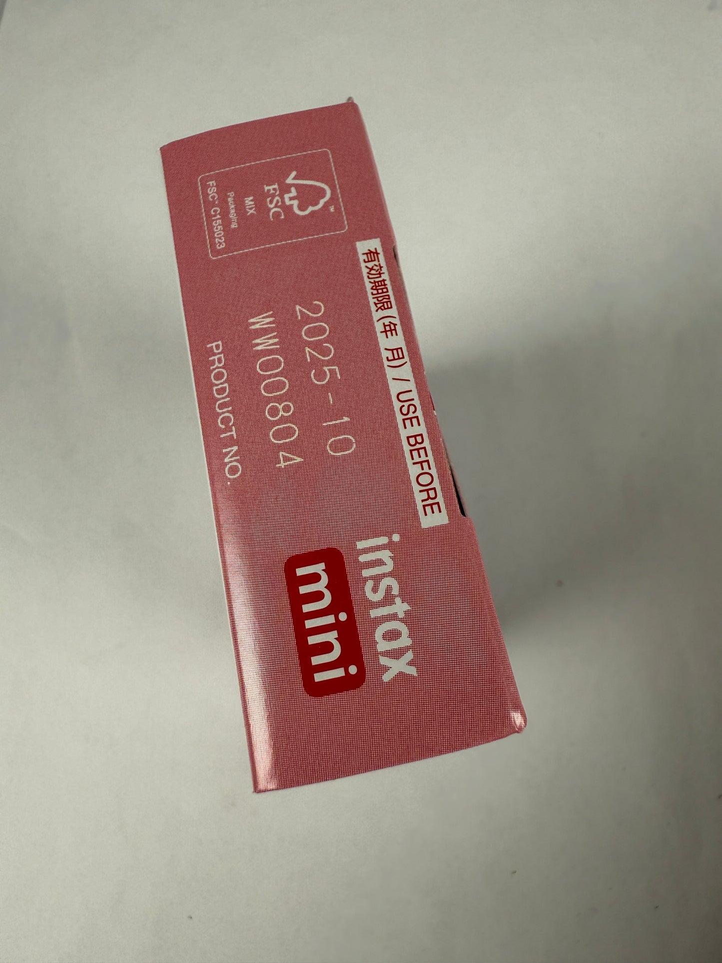 Fujifilm Pink Lemonade Mini Instax Film, 10 pieces Exp 10/2025