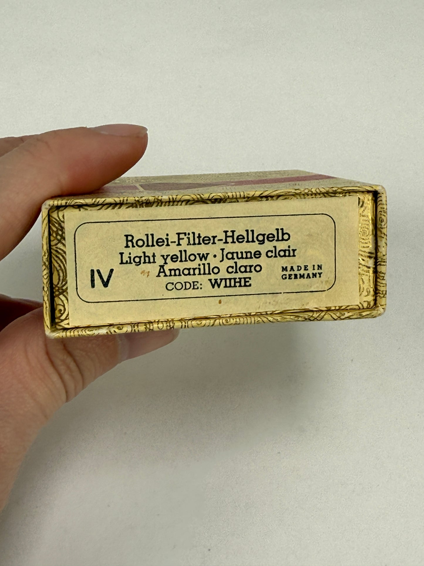 Rollei Bay IV Filter Gelb Mittel -1.5 yellow For Camera TLR Rolleiflex Wide RARE WIIHE