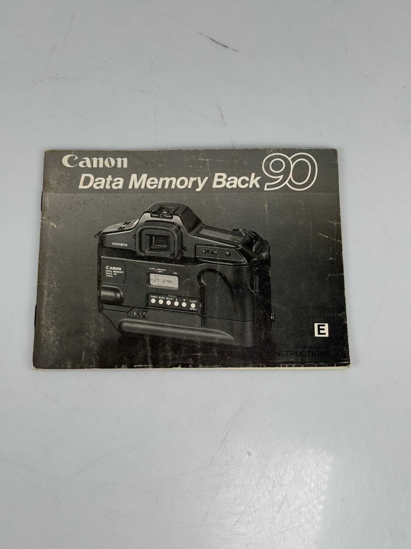 Canon T90 Data Back Instruction Manual, Original
