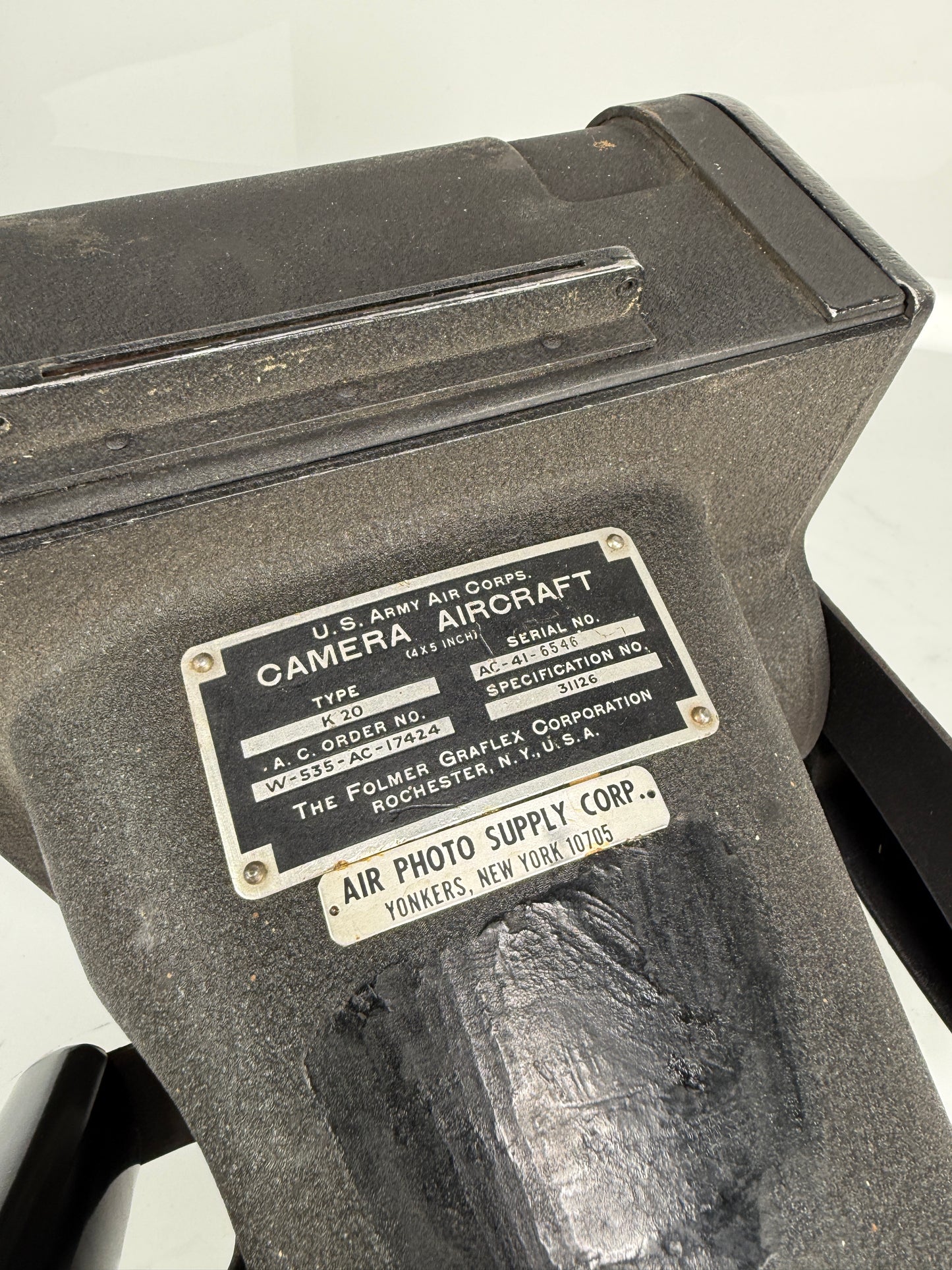 Graflex Military K20 aircraft US Army Air Corp camera