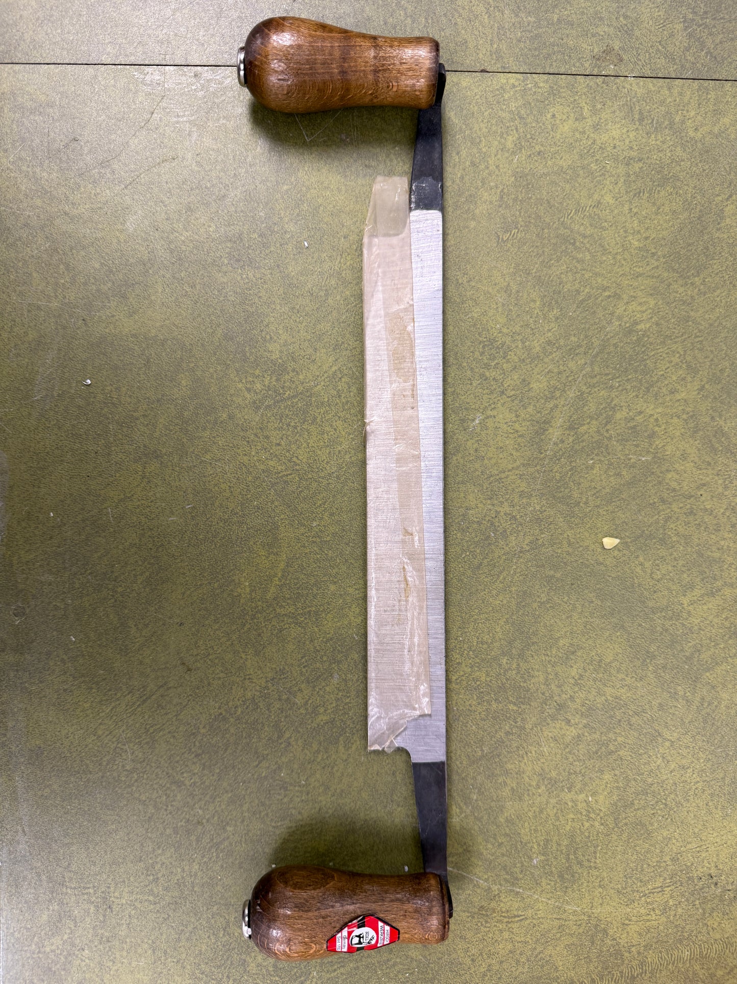Vintage Hirsch Werkzeuge FWB 225mm draw knife, Wood Handles Tool