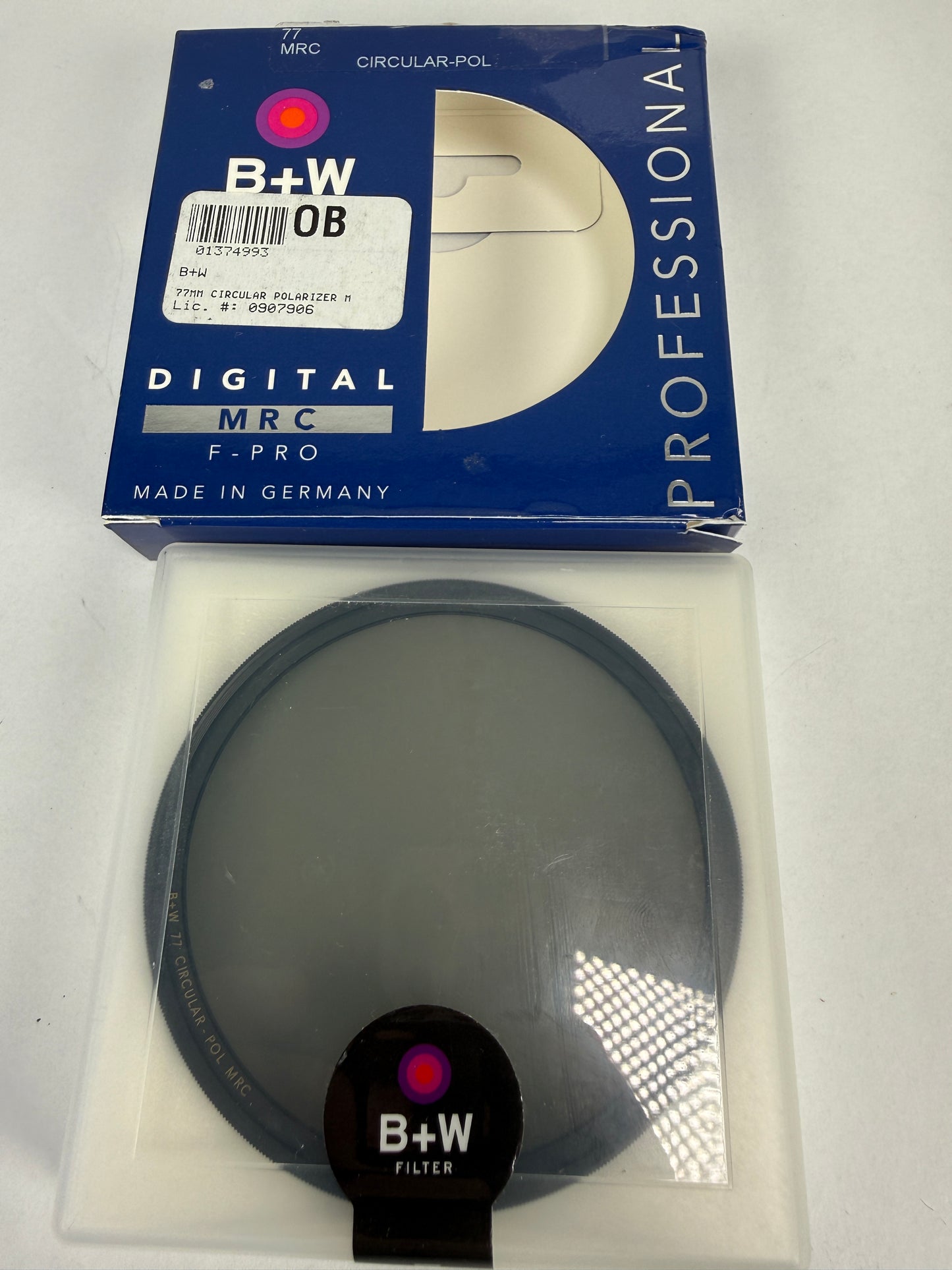 B+W 77mm circular polarizer C-Pol MRC Circular Polarizing filter NOS