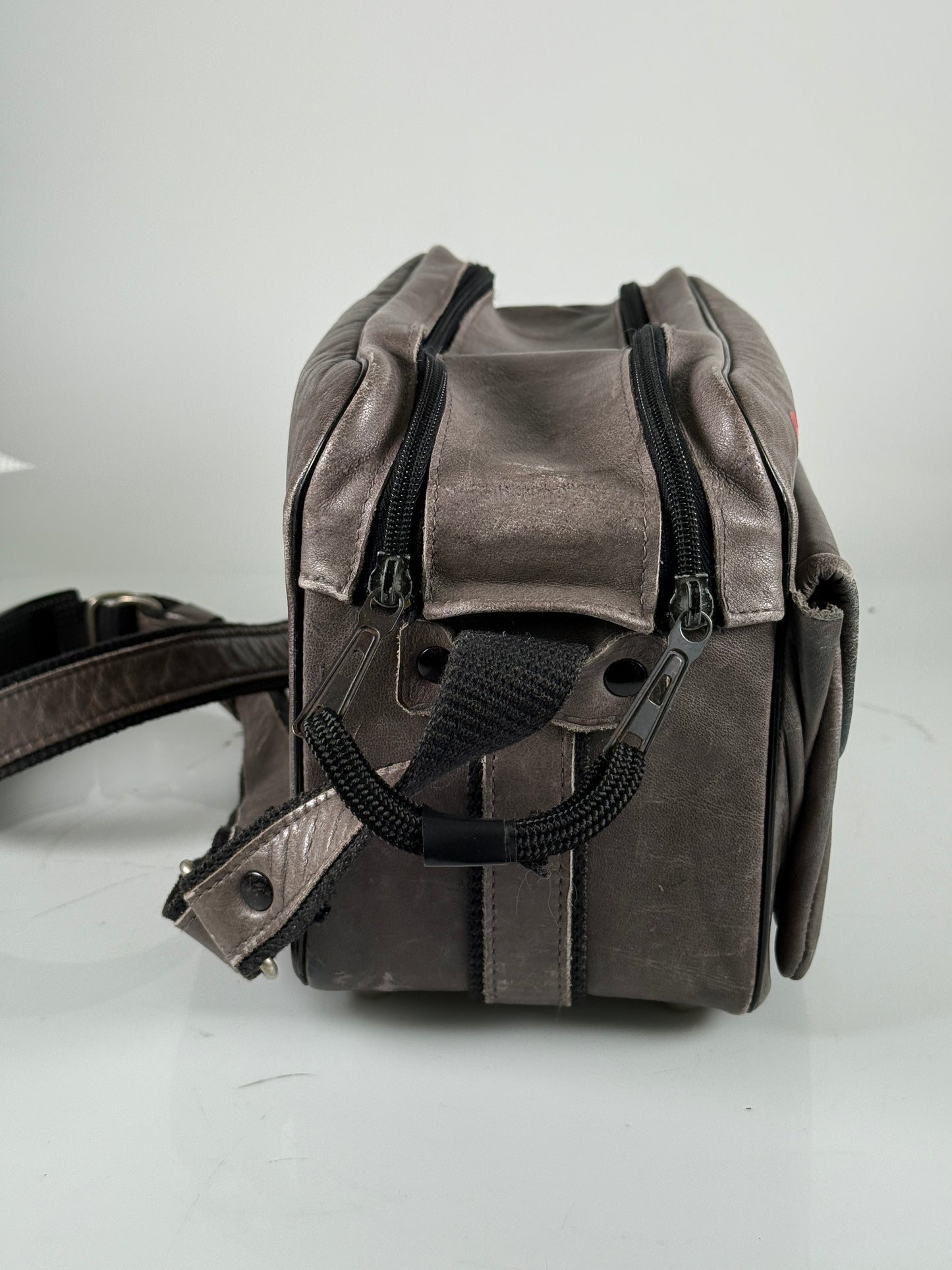 Leica leather combination case bag gray leather