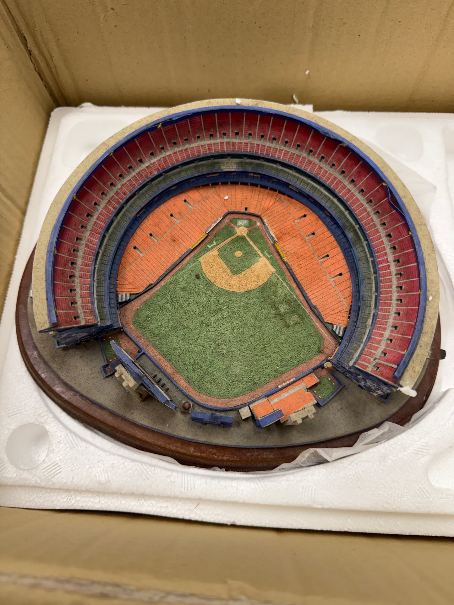 Danbury Mint Stadium MLB Night Game at NY Mets Shea Stadium Baseball Lighted