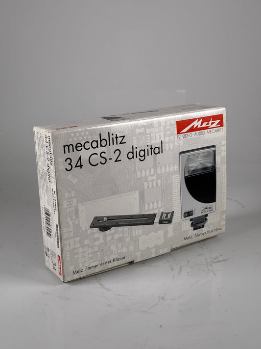 Metz mecablitz 34 CS-2 flash unit with original packaging camera flash
