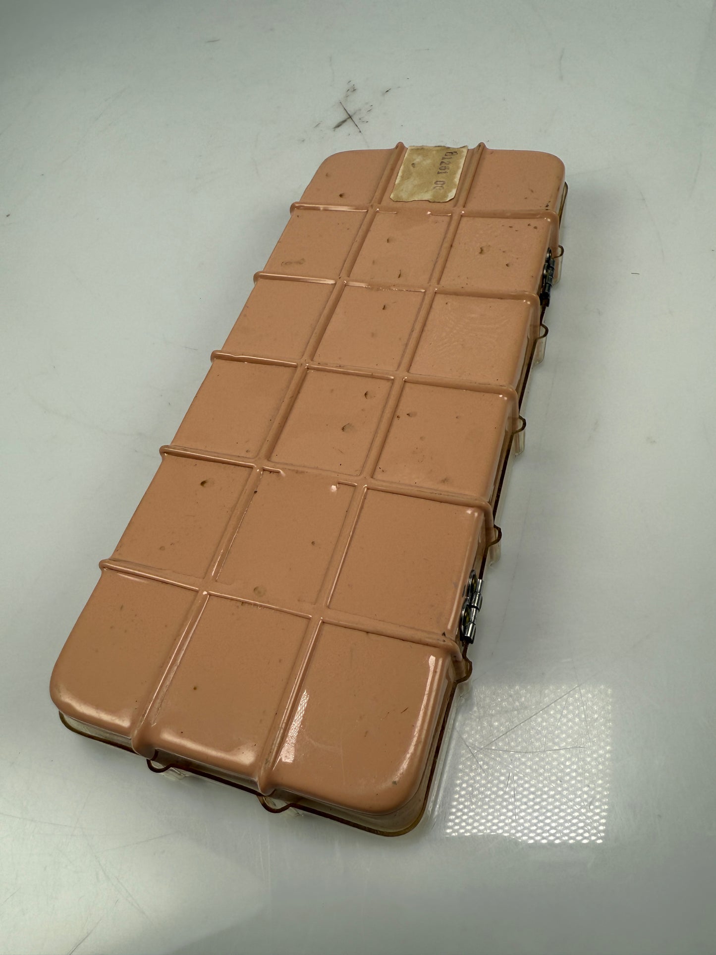 Vintage Orvis Logo Fly Fishing Box - Dewitt Plastics- 18 Compartment + Flies