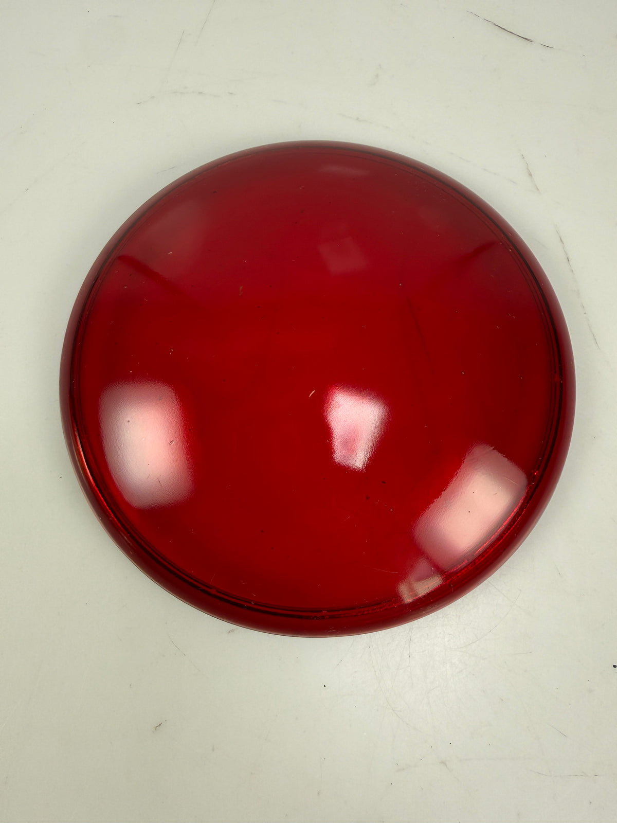 4 1/2 4.5" Red Glass Railroad Lantern Lens TRAFFIC/LAMP /SIGNAL LENS