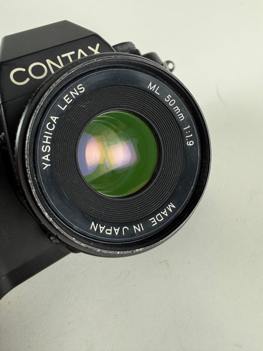 Contax Aria 35mm Film Camera with Yashica 50mm f1.9