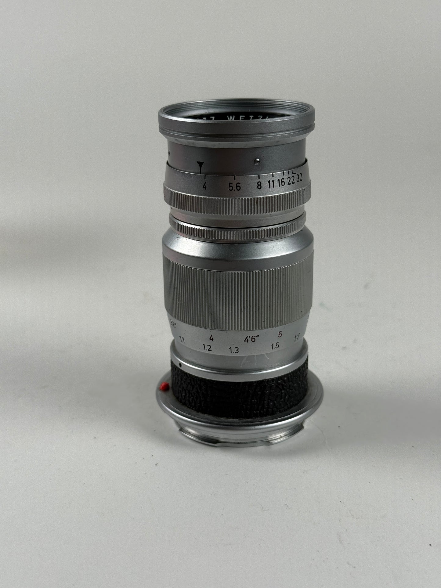 Leica M 9cm 90mm f4 Elmar Wetzlar Lens Chrome