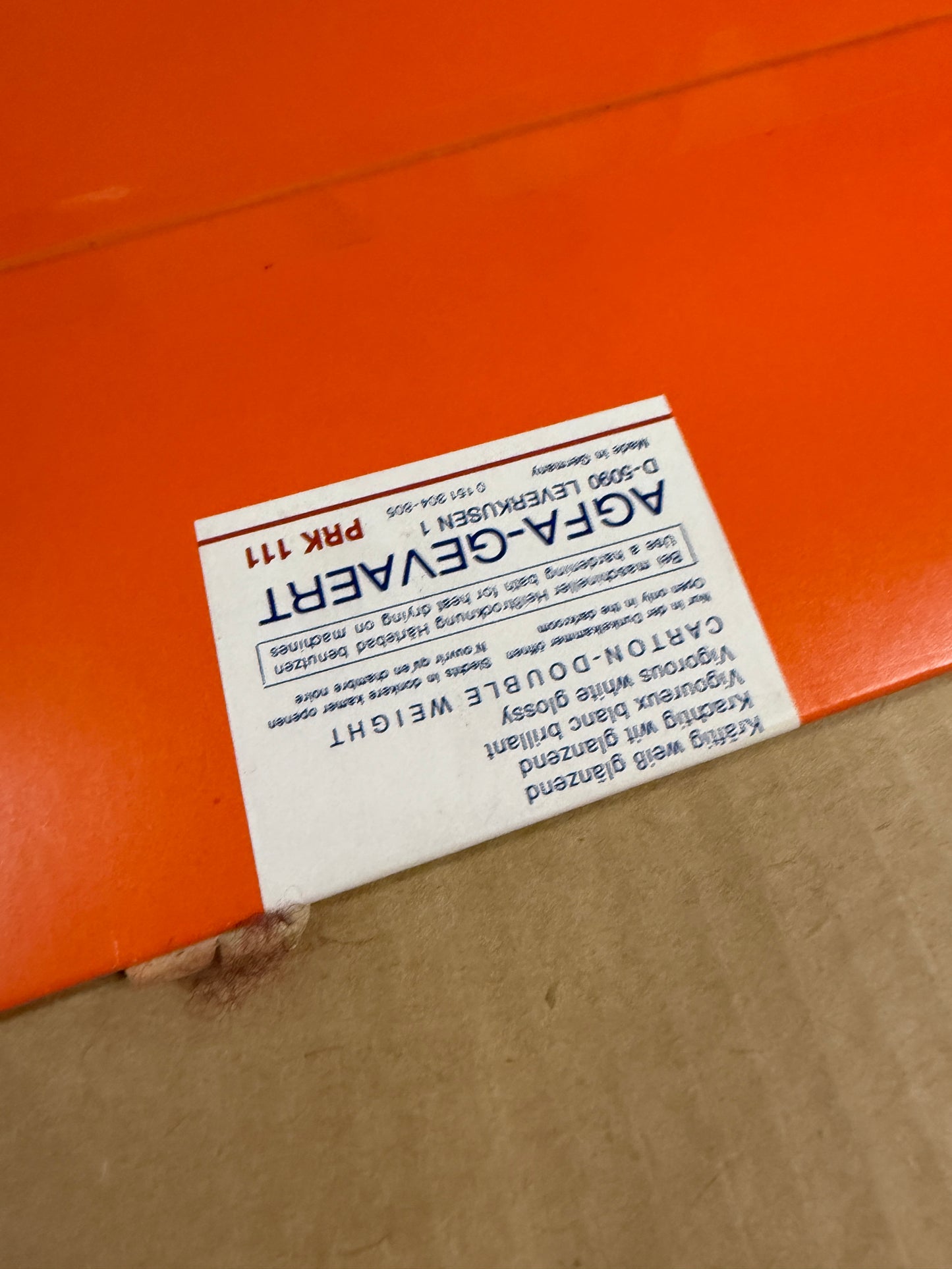 Agfa Portriga Rapid Photo Paper 10 Sheets 16x20 inch PRK 111 3