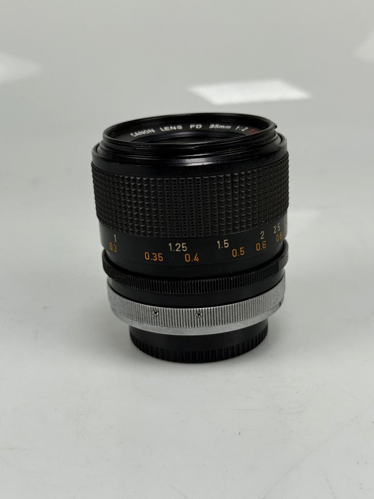 RARE "O" CONCAVE Canon FD 35mm f2 SSC Wide Angle MF Lens