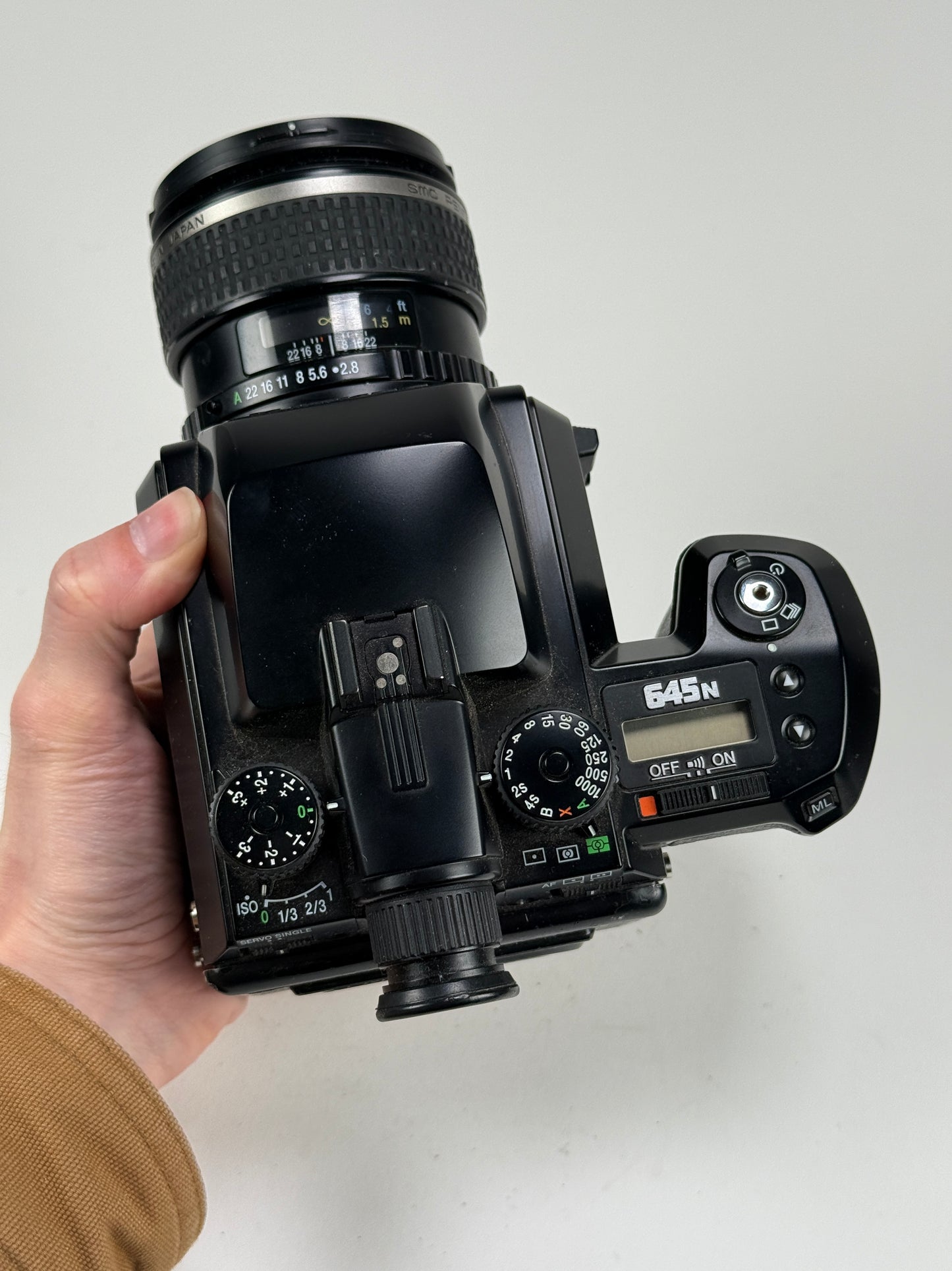 Pentax 645N Medium Format Film Camera + smc FA 45mm f2.8 Lens