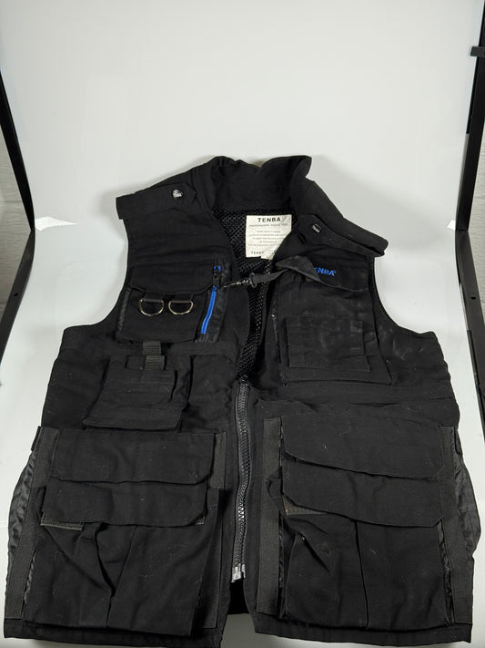 Tenba Vest Men's XS Black Professional Photography Vented Outdoor Photo