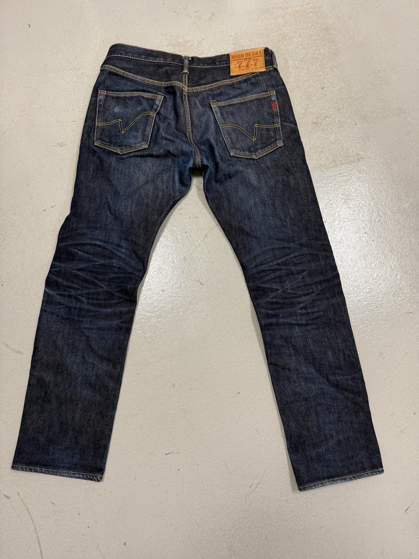 Iron Heart 777S-21 Size 34 X 31 Selvedge denim jeans