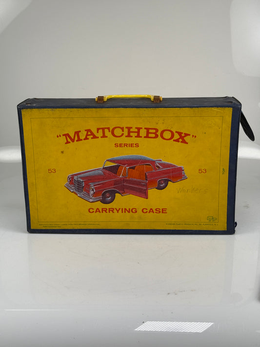 Vintage 1965 Fred Bronner Corp Matchbox Series Carrying Case Holds 30 Cars