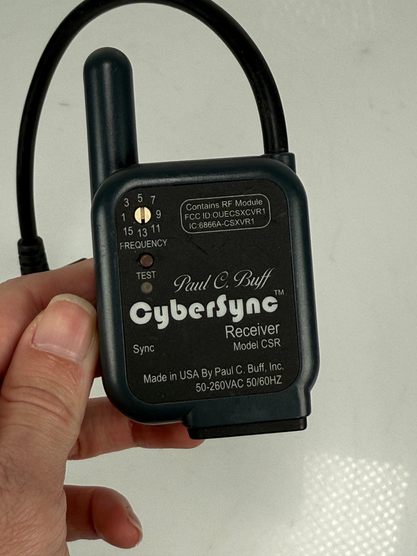 Paul C Buff CyberSync AC RECEIVER CSR with Sync Cord AlienBees