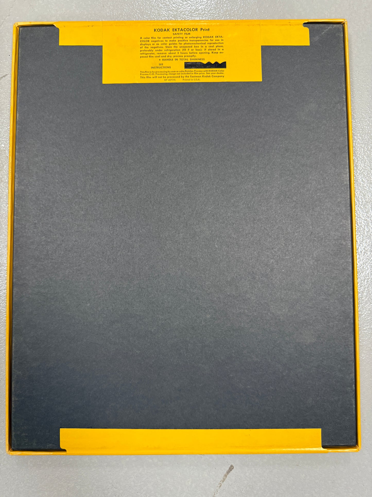 Expired 11x14 KODAK Ektacolor Large Format Print Film 10 Sheets 1969