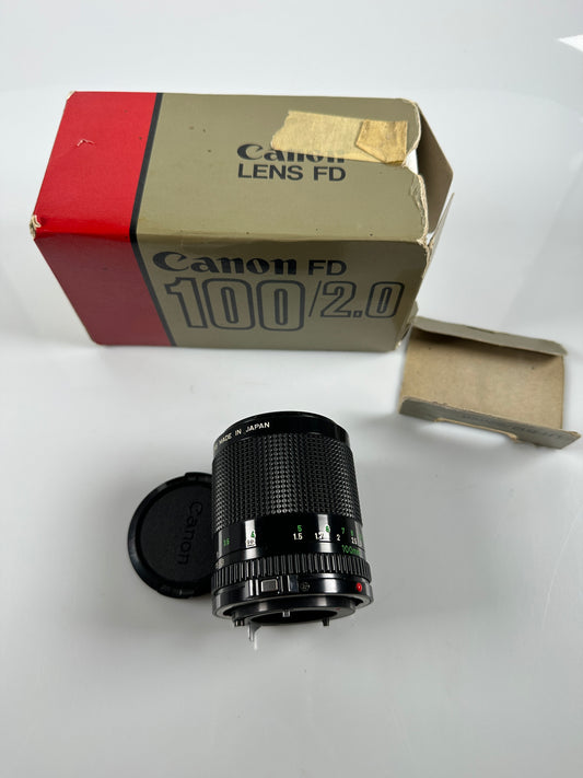 Canon FD 100mm f2 Lens FDn