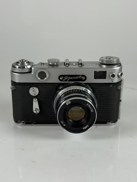 Zorki 6 LEICA Rangefinder Camera 53mm f2.8 industrar 61 Lens